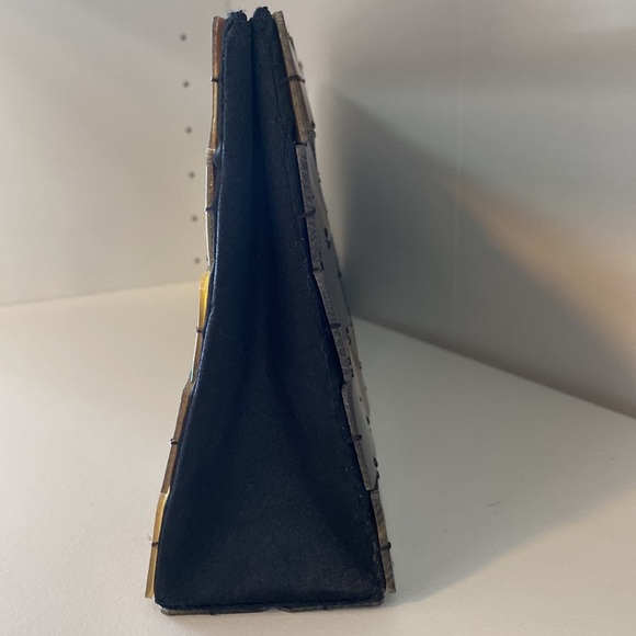 Vintage tortoise like square shell clutch - Picture 2 of 6